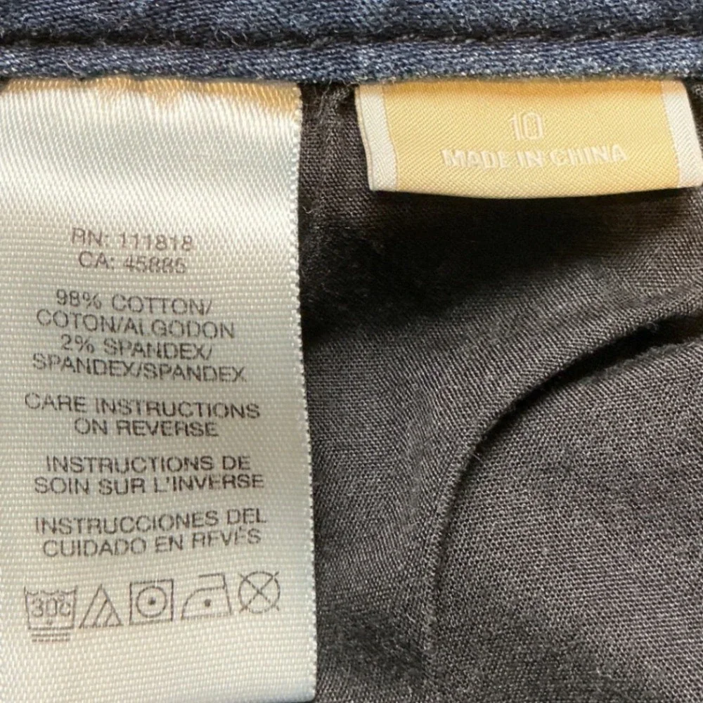 Michael Kors Straight Leg Jeans Women 10 Dark Wash Blue PreLoved